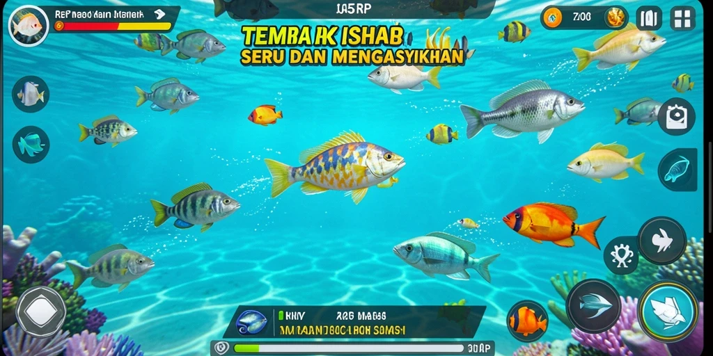 Screenshot menampilkan keseruan gameplay Tembak Ikan di 55RP.
