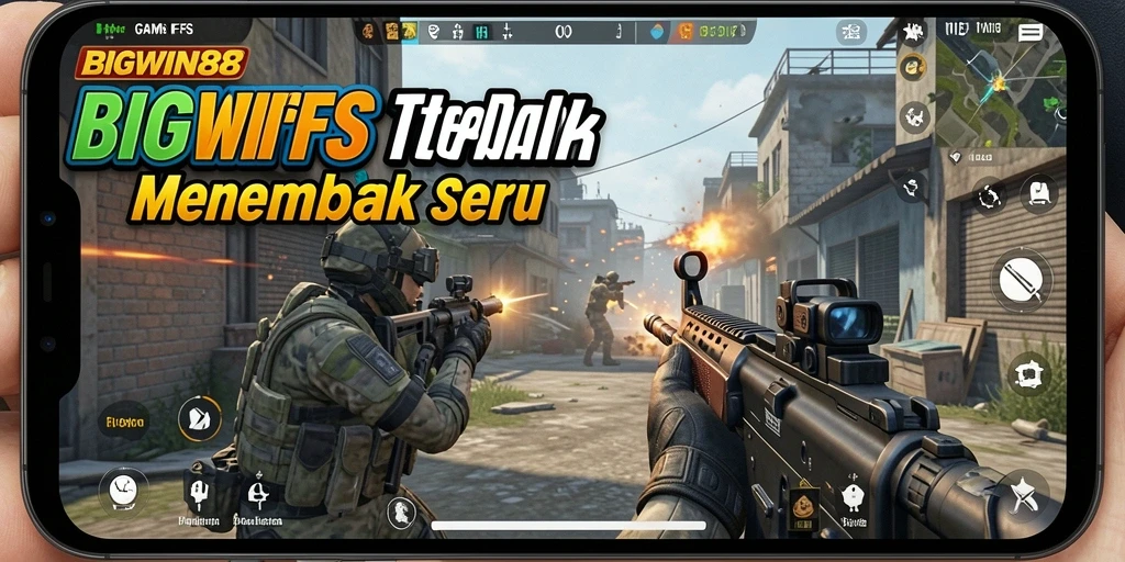 Gameplay seru dalam BIGWIN88 dengan aksi tembak-menembak intens.