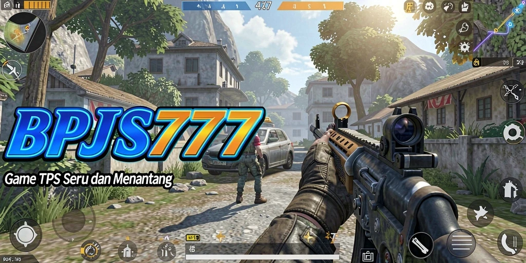 Tampilan gameplay seru dalam BPJS777 saat beraksi di arena TPS.