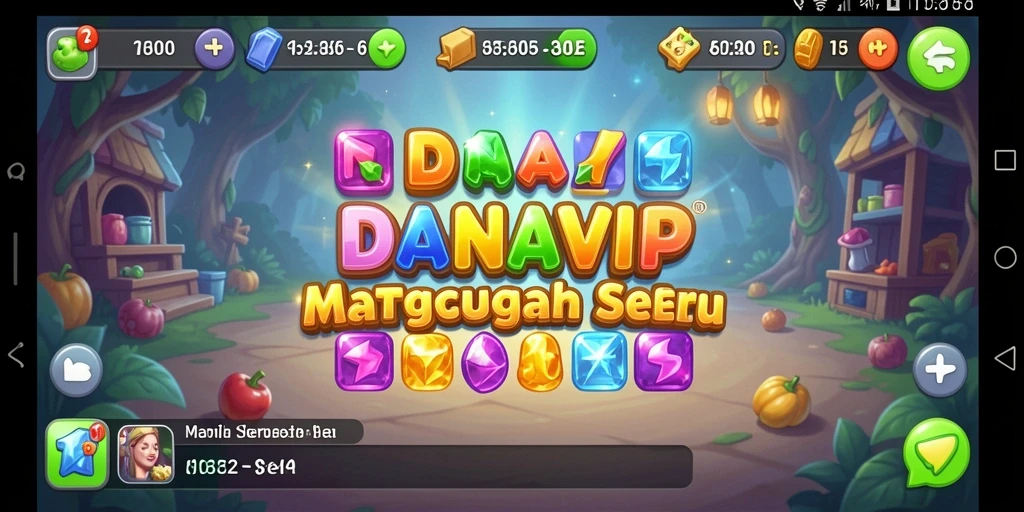 Tangkapan layar gameplay DANAVIP yang penuh warna dan seru.
