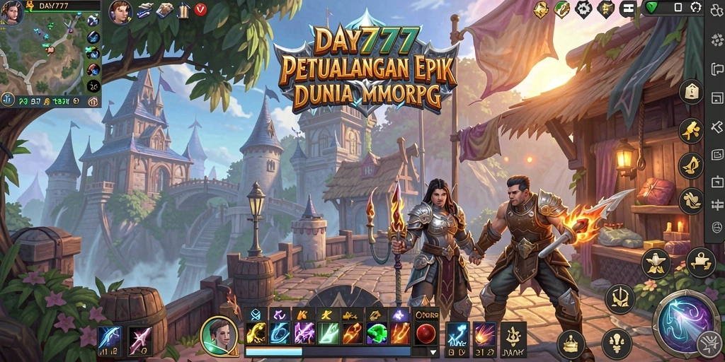 Gameplay epik dari DAY777 dalam dunia MMORPG yang menakjubkan.