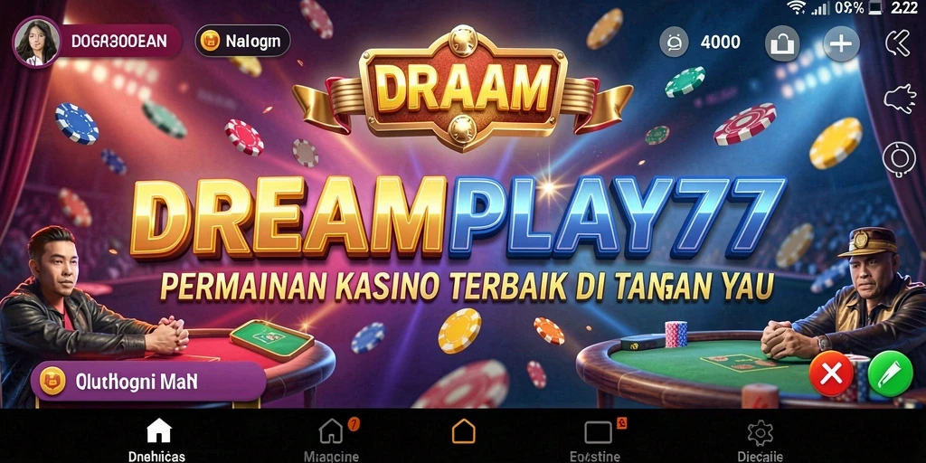 Tampilan menarik dan gameplay seru di DREAMPLAY77.