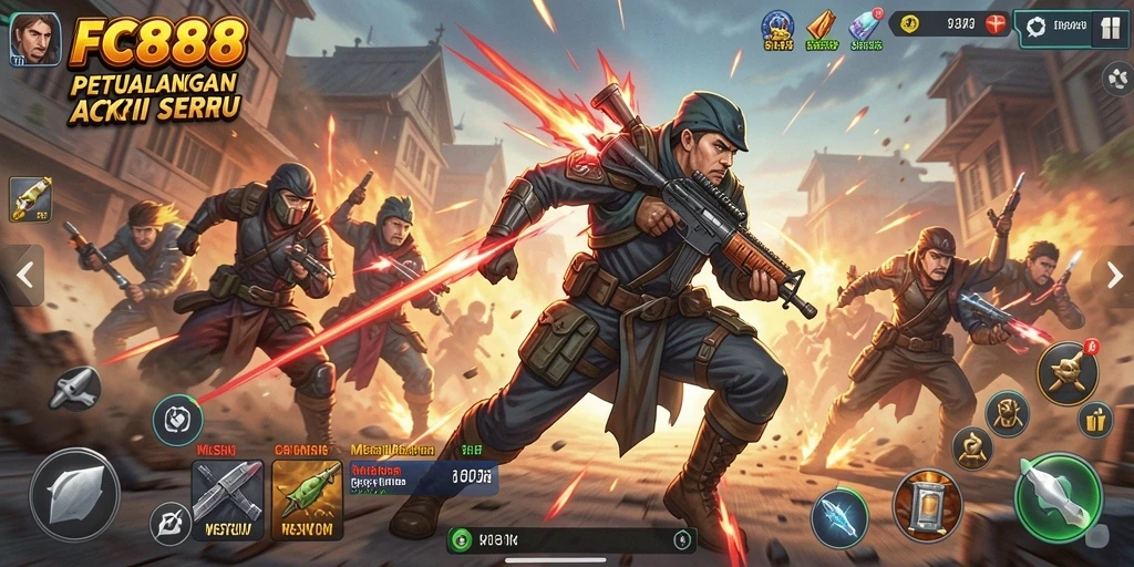 Tampilan gameplay FC888 yang penuh aksi dan petualangan seru.