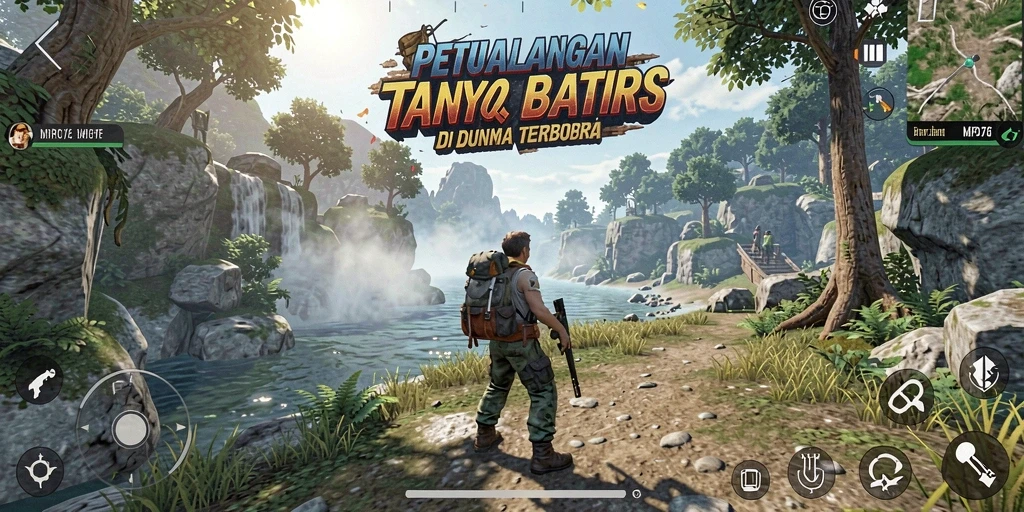 Screenshot MPO76 menampilkan keindahan dunia terbuka yang bisa dijelajahi.