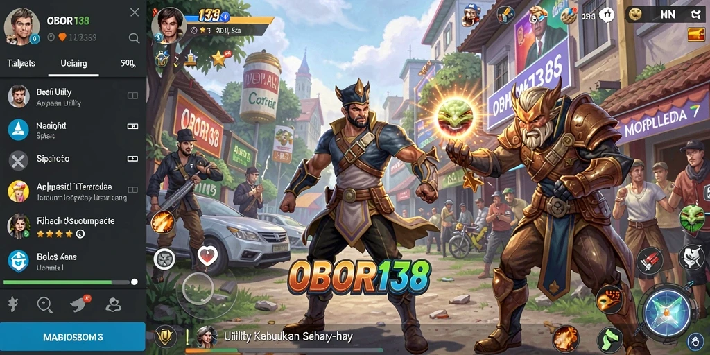 Tampilan utama OBOR138 dengan berbagai fitur Utility yang menarik.