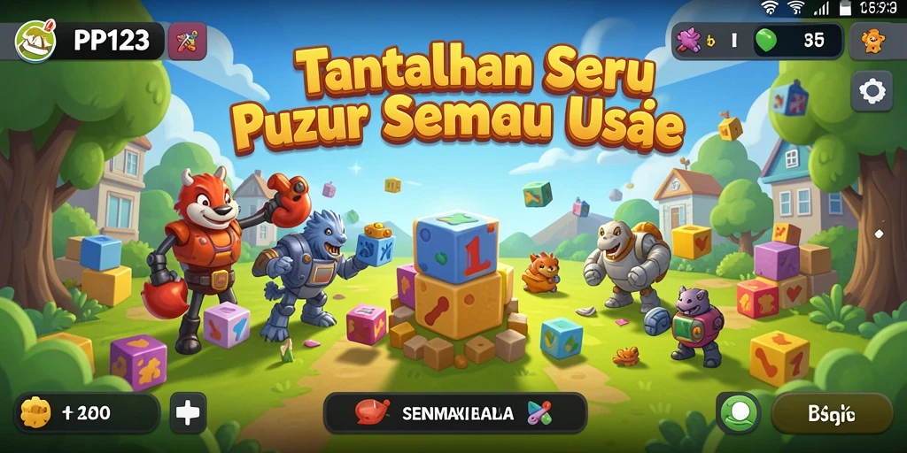 Tampilan gameplay PP123 yang menantang dan seru.