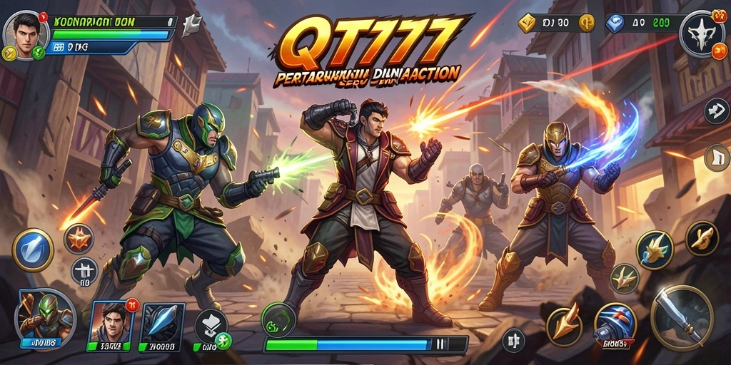 Gameplay QT777 menampilkan pertarungan seru dengan grafis menakjubkan.