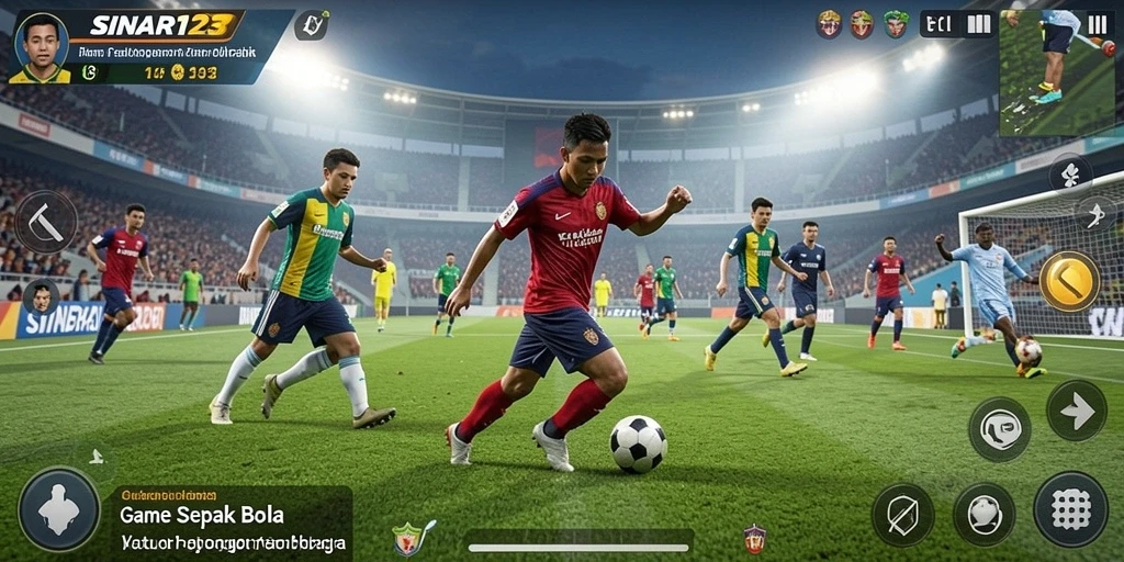 Tangkapan layar dari gameplay SINAR123 yang mendebarkan di lapangan.