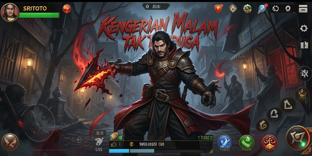Screenshot SRITOTO menampilkan gameplay horror yang mencekam.