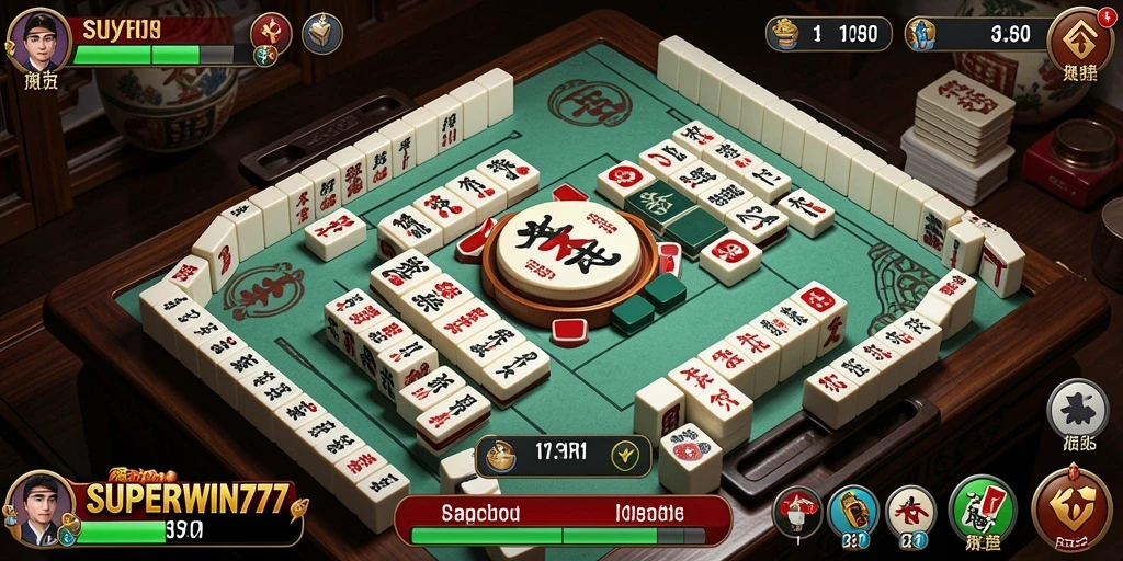 Gameplay Mahjong yang seru dan menantang dalam SUPERWIN777.