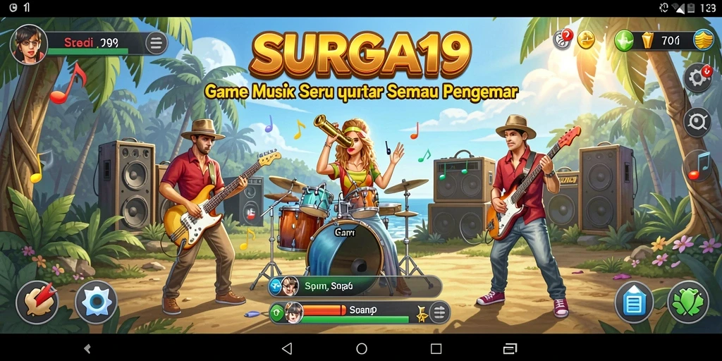 Tampilan gameplay SURGA19 yang penuh warna dan interaktif.